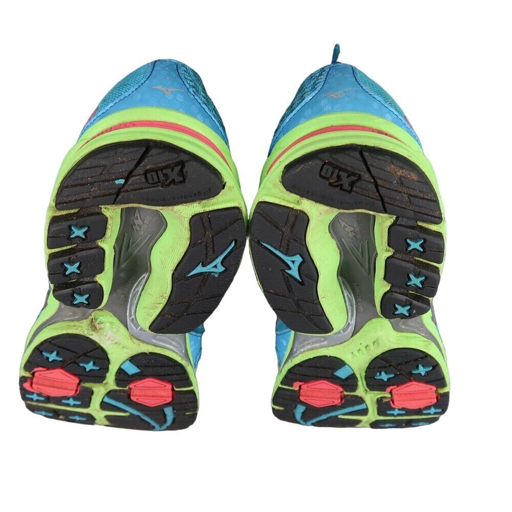 Mizuno Shoes Womens 8 Athletic Running Wave Inspire 9 Sport Trainer Active Blue - Picture 11 of 13